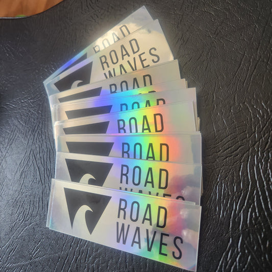 Holographic Road Waves Sticker