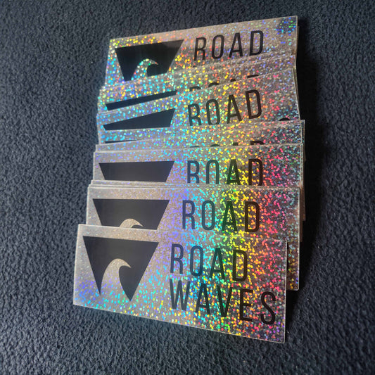 Sparkly Road Waves Sticker